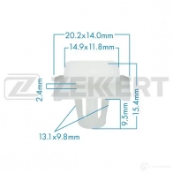 Клипса ZEKKERT BE-1154 1440207847 JSCQ 5A