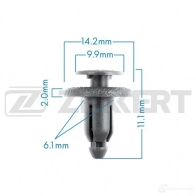 Клипса ZEKKERT BE-1126 1440207861 ZRU3 1EG