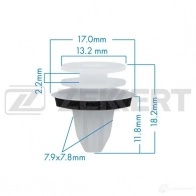 Клипса ZEKKERT BE-1047 7 AYE4 1440207900