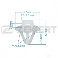 Клипса ZEKKERT 1440207929 D LCNP BE-1020