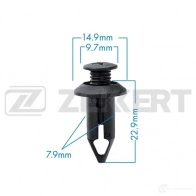 Клипса ZEKKERT 1440207938 BE-1001 M CDQH
