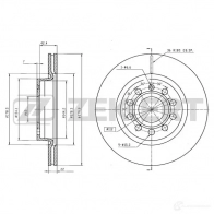 Тормозной диск ZEKKERT RQF4 F BS-5041 4316519