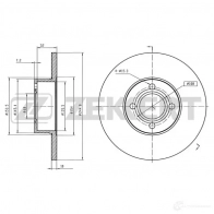 Тормозной диск ZEKKERT NH2290 2 BS-5076B Audi