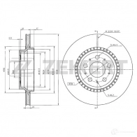 Тормозной диск ZEKKERT BS-5303B Volvo GXG5 2