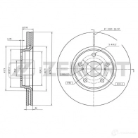 Тормозной диск ZEKKERT Toyota Verso BS-5340B F5PQY 0