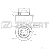 Тормозной диск ZEKKERT 4317084 Q HKPT BS-5652
