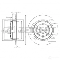 Тормозной диск ZEKKERT Honda BS-5737 3G9X MX2