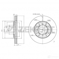 Тормозной диск ZEKKERT BS-5745 Q B6XRV Hyundai