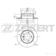 Тормозной диск ZEKKERT BS-5775 V06 ZDUO 4317204