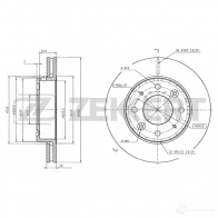 Тормозной диск ZEKKERT MC QU9Y7 1440208301 BS-6045