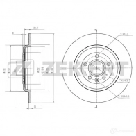 Тормозной диск ZEKKERT 1440208328 V Z9WRD BS-6336