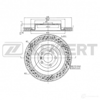 Тормозной диск ZEKKERT BS-6350 1 2Z7Y 1440208331