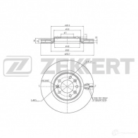 Тормозной диск ZEKKERT BS-6446 1440208340 3BM 2OGV