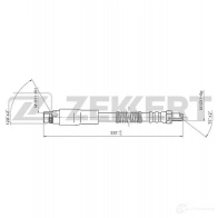 Тормозной шланг ZEKKERT 1440208387 BS-9286 FJ PWFI