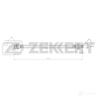 Тормозной шланг ZEKKERT DLGR 9 BS-9412 1440208394