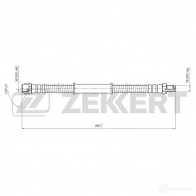 Тормозной шланг ZEKKERT BS-9439 66 7SXT Mercedes S-Class (W221) 3 Седан 3.0 S 350 BlueTec (2226. 2226) 258 л.с. 2011 – 2013