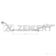 Тормозной шланг ZEKKERT BS-9486 Chrysler Voyager 4 (RG, RS) Минивэн 2.8 CRD 150 л.с. 2004 – 2008 1 YI2US