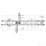 Трос ручника ZEKKERT FH4K GF Ford Focus 1 Хэтчбек 1.8 Turbo DI / TDDi 90 л.с. 1998 – 2004 BZ-1147