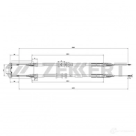 Трос ручника ZEKKERT 1440208453 JIW HQ BZ-1228