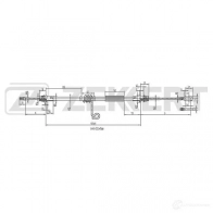 Трос ручника ZEKKERT 1440208455 C MDEGX BZ-1244