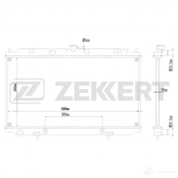 Радиатор охлаждения двигателя ZEKKERT MK-1126 6E9DS HG Nissan Primera (P12) 3 2002 – 2008