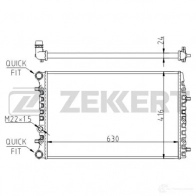 Радиатор охлаждения двигателя ZEKKERT MN2B J Volkswagen Polo (9N) 4 Хэтчбек 1.6 16V 105 л.с. 2006 – 2009 MK-1140