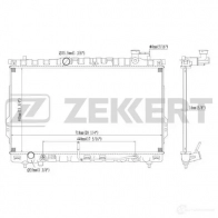 Радиатор охлаждения двигателя ZEKKERT 3PK Z7 1275186897 MK-1155