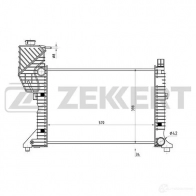 Радиатор охлаждения двигателя ZEKKERT 1275189683 DAWLKG P MK-1339