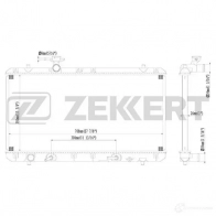 Радиатор охлаждения двигателя ZEKKERT 1275190707 MK-1438 L 4ARB