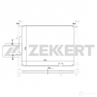 Радиатор охлаждения двигателя ZEKKERT MK-1572 1440208602 TH 0MH7