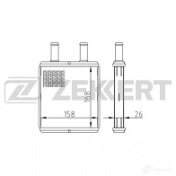 Радиатор печки, теплообменник ZEKKERT 1440208614 MK-5122 IUA9 5