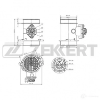 Расходомер воздуха ZEKKERT R6HX 5TA SE-1023 1440208673