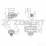 Расходомер воздуха ZEKKERT 1440208677 HF8J QC SE-2025