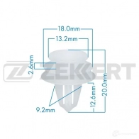 Клипса ZEKKERT 3RKJ 0B2 BE-1908 1440208837