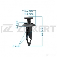 Клипса ZEKKERT 1440208845 BE-2066 JFZ 6C
