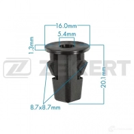 Клипса ZEKKERT 1440208849 C9 FM5A BE-2112