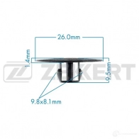Клипса ZEKKERT BE-2496 XP54 T 1440208879