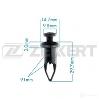 Клипса ZEKKERT BE-2657 1440208884 4WNX9 VL