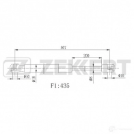 Амортизатор багажника ZEKKERT GF-2508 R 249W 1440209062