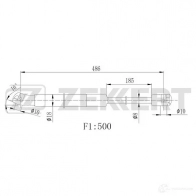 Амортизатор багажника ZEKKERT 1440209064 GF-2523 9QKK 9