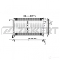 Радиатор кондиционера ZEKKERT MK-3053 TS ISF 65877178