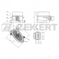 Датчик абсолютного давления ZEKKERT SE-1087 EI PATB Bmw 5 (E60) 5 Седан 3.0 530 d xDrive 235 л.с. 2007 – 2009