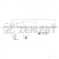 Датчик АБС ZEKKERT F R0SZ Renault Koleos (HY) 1 Кроссовер 2.0 dCi 4x4 (HY0B) 173 л.с. 2008 – 2024 SE-6046