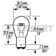 Лампа накаливания ZEKKERT LP-1089 NH B9H 1420503450