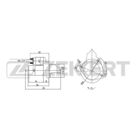 Стартер Zekkert 4251878260652 JQ 72N AN-1000 1441334877 - Изображение 2