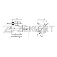 Стартер Zekkert AN-1022 4251878260935 1441334903 DK3 8K - Изображение 2