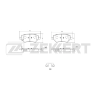 Комплект тормозных колодок, дисковый тормоз