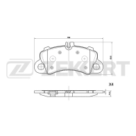 Комплект тормозных колодок, дисковый тормоз