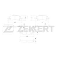 Комплект тормозных колодок, дисковый тормоз