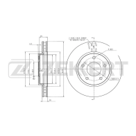 Тормозной диск Zekkert 4251878274772 LCE 411Q 1441335494 BS-5136B - Изображение 2